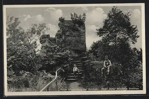AK Schönau / Pfalz, Ruine Wegensburg