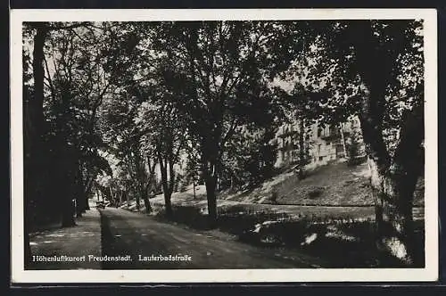 AK Freudenstadt, Partie in der Lauterbadstrasse