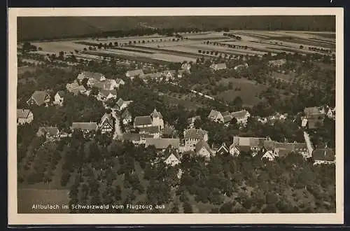 AK Altbulach /Schwarzwald, Gesamtansicht vom Flugzeug aus
