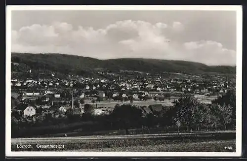 AK Lörrach, Gesamtansicht aus der Vogelschau