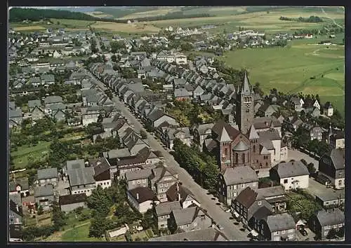 AK Schmallenberg /Sauerland, Ortsansicht vom Flugzeug aus
