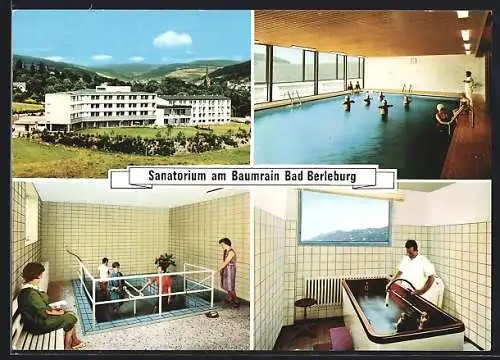 AK Bad Berleburg, Sanatorium am Baumrain, mit Kuranwendungen