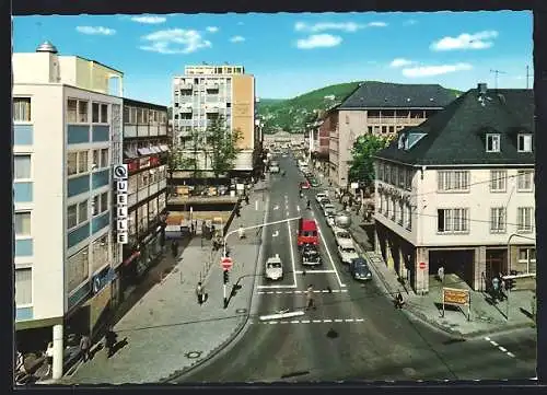 AK Siegen, Blick in die Bahnhofstrasse