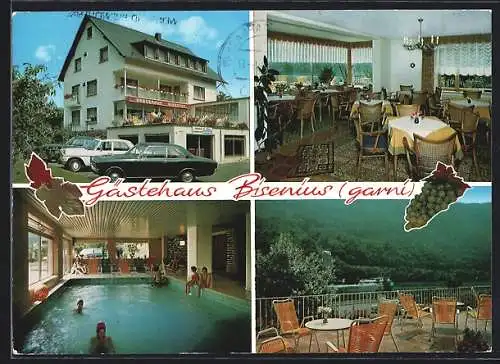 AK Traben-Trarbach, Hotel garni Bisenius, An der Mosel 56