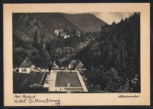 AK Bad Bertrich, Hotel Dillenburg, Schwimmbad