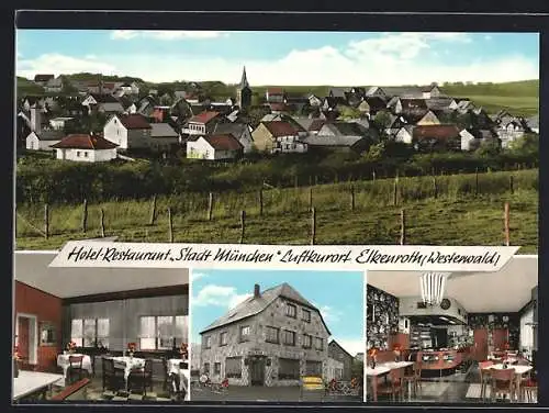 AK Elkenroth /Westerwald, Hotel Stadt München, Ortsansicht