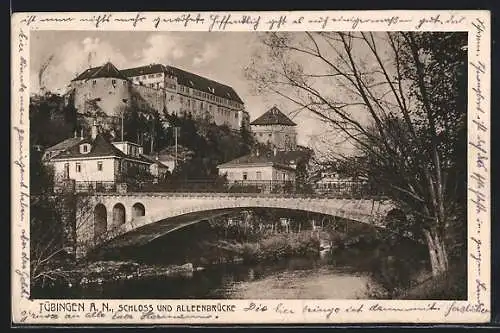 AK Tübingen, Schloss und Alleenbrücke