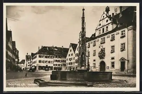 AK Rottenburg / Neckar, Marktplatz