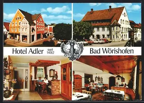 AK Bad Wörishofen, Hotel Adler Fam. Trommer, Hauptstrasse 40
