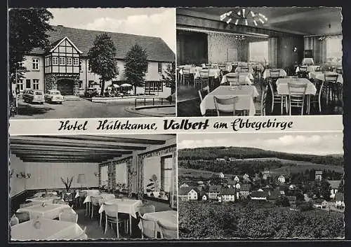 AK Valbert am Ebbegebirge, Hotel Hültekanne Schönenberg, Ortsansicht