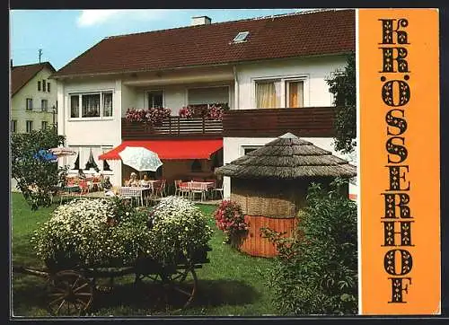 AK Bad Wörishofen-Untergammenried, Cafe Krösserhof, Gartenansicht