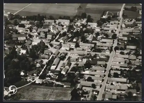 AK Hurlach bei Landsberg /Lech, Ortsansicht, Fliegeraufnahme