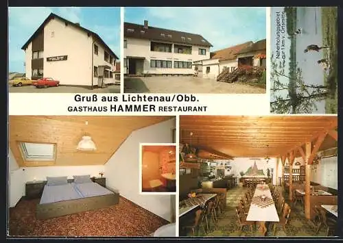 AK Lichtenau-Weichering / Weichering, Gasthaus Hammer, Seepartie
