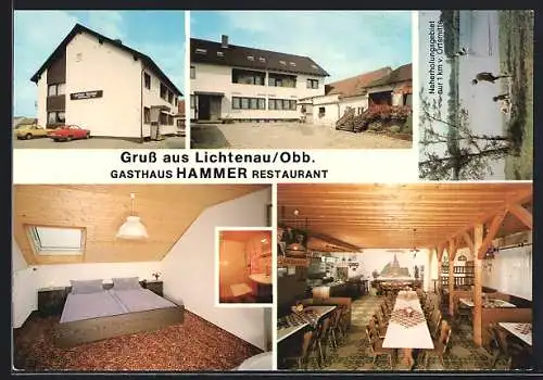 AK Lichtenau-Weichering / Weichering, Gasthaus-Restaurant Hammer, Seepartie