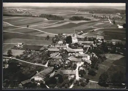 AK Berganger /Glonn b. Grafing, Gesamtansicht mit Umgebung vom Flugzeug aus
