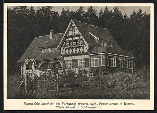 AK Darmstadt, Evangelisches Frauen-Erholungsheim, Villenkolonie Trautheim