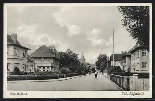 AK Westerstede, Blick in die Bahnhofstrasse