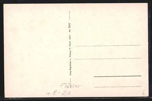 AK Calw, Alte Flussbrücke mit Nikolaus-Kapelle, langes Holzfloss
