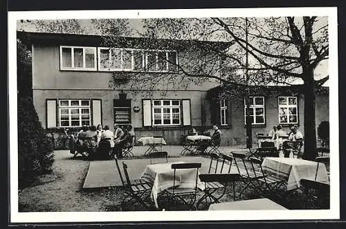 AK Bümmerstede i. O., Gasthaus Waldschenke, Aussenbereich, Inh. Karl Eberspächer