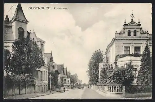 AK Oldenburg / Oldenburg, Villen in der Roonstrasse