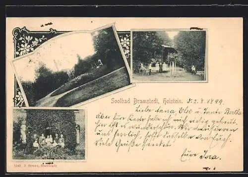 AK Bramstedt /Holstein, Park- und Gartenszenen