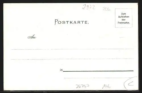 Lithographie Borkum, Ein Ehepaar in den Dünen