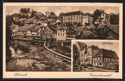 AK Kronach / Oberfranken, Cafe Schulz, Gesamtansicht