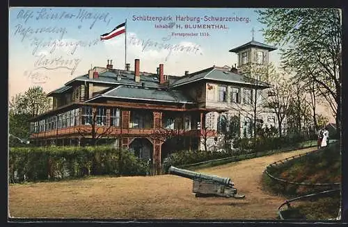 AK Hamburg-Schwarzenberg, Gasthaus Schützenpark H. Blumenthal