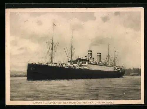 AK Dampfer Cleveland der Hamburg-Amerika Linie