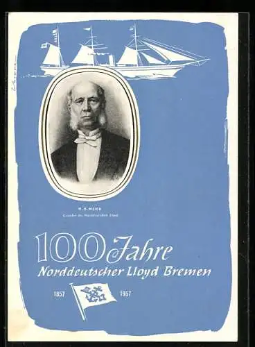 AK H. H. Meier, Gründer des Norddeutschen Lloyd