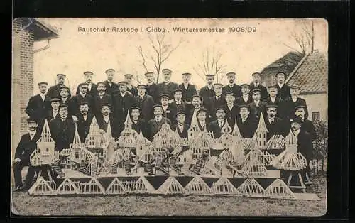 AK Rastede i. Oldbg., Bauschule, Wintersemester 1908 /09