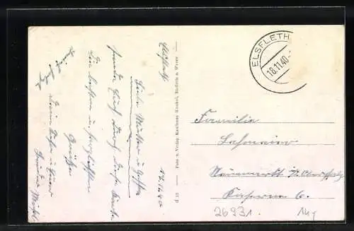 AK Elsfleth a. Weser, Restaurant Cap Horn in der Steinstrasse