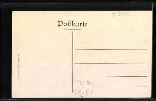 Künstler-AK Zerbst, Jubelfeier 1907, Einbringung gefangener Raubritter durch Burggraf Friedrich v. Nürnberg