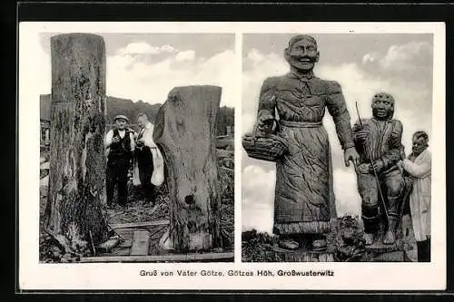 AK Grosswusterwitz, Vater Götze auf Götzes Höh