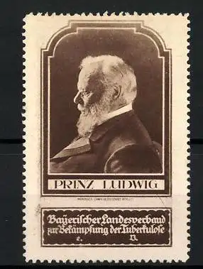 Reklamemarke Prinz Ludwig von Bayern, Bayerischer Landesverband zur Bekämpfung der Tuberkulose