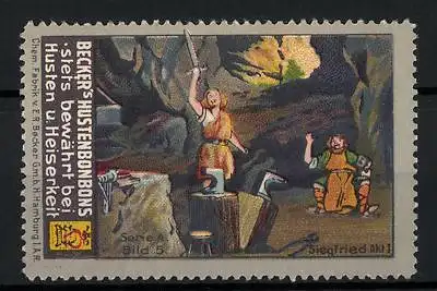 Reklamemarke Becker`s Hustenbonbons - stets bewährt bei Husten & Heiserkeit, Siegfried, Serie A, Bild 1