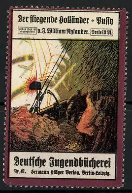 Reklamemarke Deutsche Jugendbücherei, Der fliegende Holländer, Nr. 41