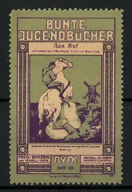 Reklamemarke Bunte Jugendbücher, Jan Ruf, Serie 2, Bild 7