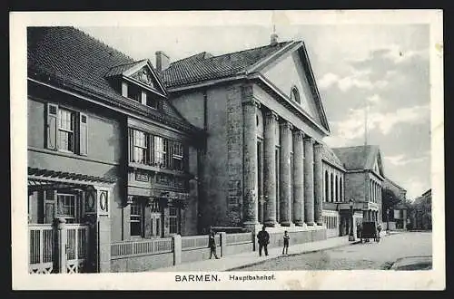 AK Barmen, Partie am Hauptbahnhof