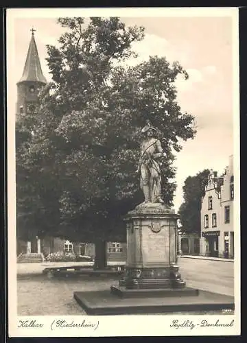 AK Kalkar /Niederrhein, Am Seydlitz-Denkmal