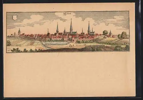 Künstler-AK Essen / Ruhr, Gesamtansicht