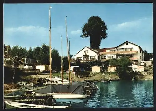 AK Hückeswagen, Hotel-Strandcafé an der Bevertalsperre