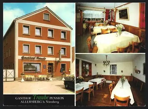 AK Allersberg b. Nürnberg, Gasthof und Hotel-Pension Traube