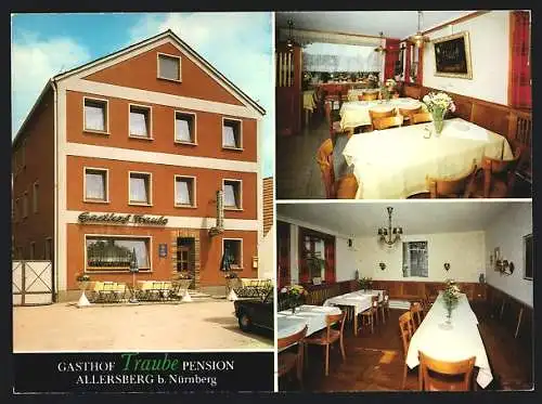 AK Allersberg b. Nürnberg, Gasthof und Hotel-Pension Traube