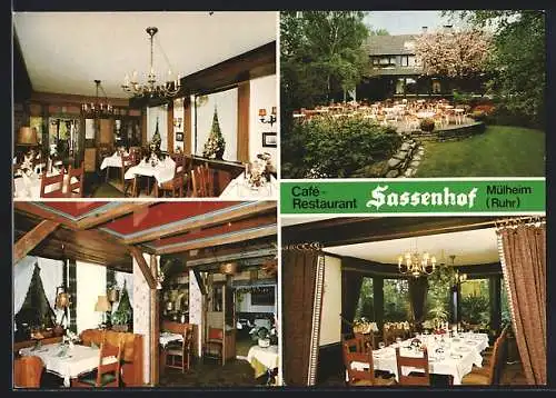 AK Mülheim /Ruhr, Café-Restaurant Sassenhof, Schellhockerbruch 23