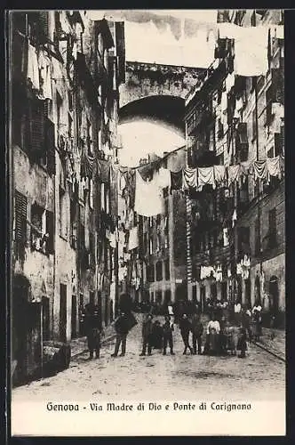 AK Genova, Via Madre di Dio e Ponte di Carignano