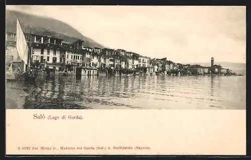 AK Salò /Lago di Garda, Häuser am Seeufer