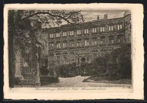 Künstler-AK Heidelberg, Schloss, Otto Heinrichsbau