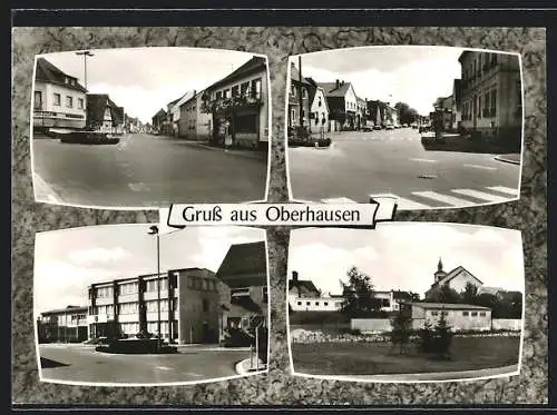 AK Oberhausen / Rheinhausen, Strassenpartien, Teilansicht, Ortspartie