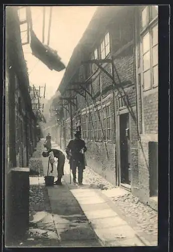 AK Alt-Hamburg, Hof in der Steinstrasse